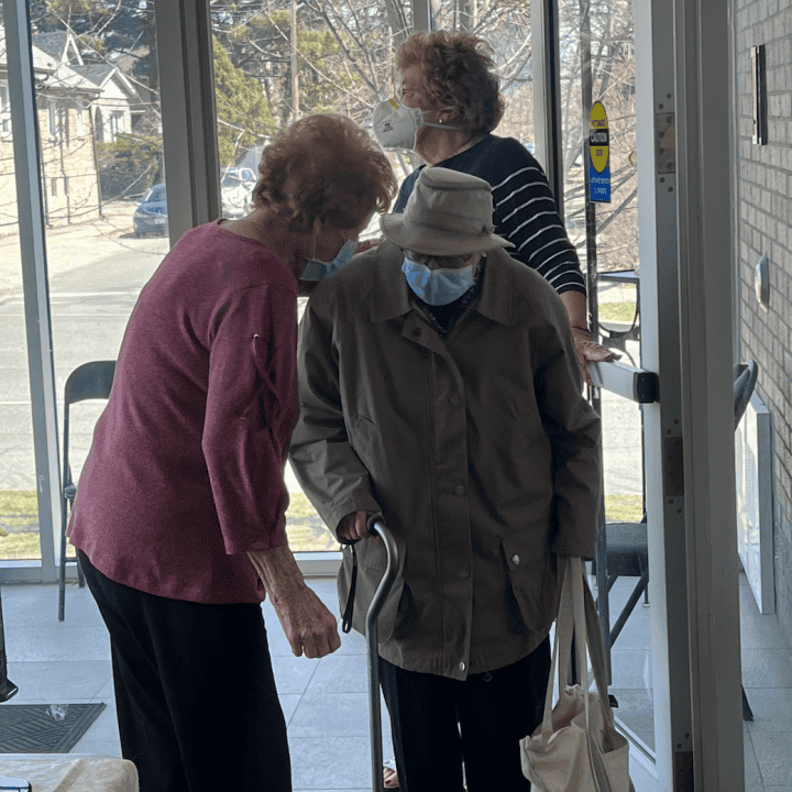 Welcoming members to a Circle of Friends meeting