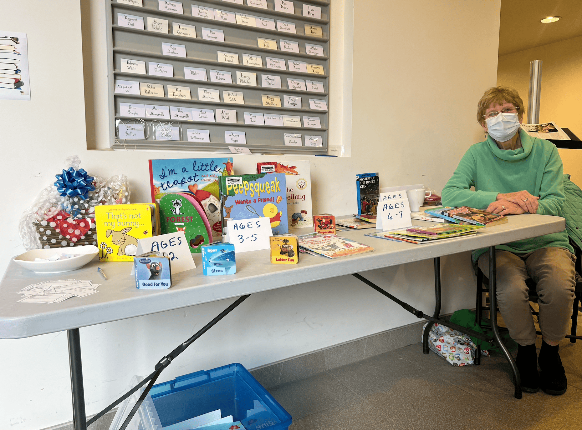 Sue at the Get Reading! table